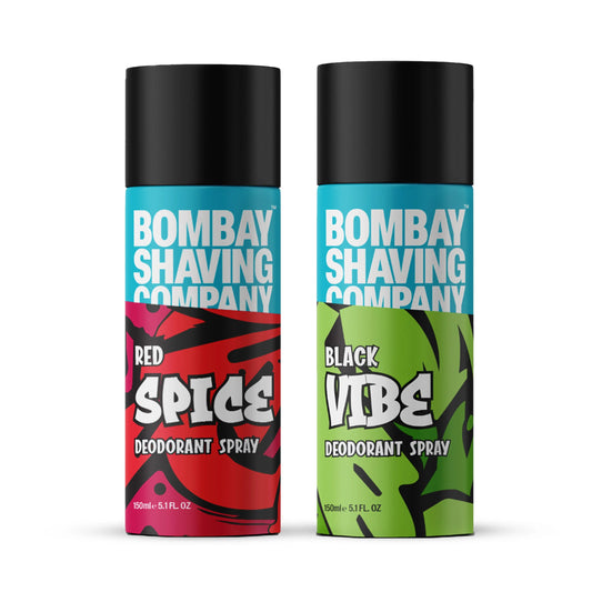Red Spice & Black Vibe Deodorant Combo, 150ml (Pack of 2)