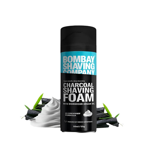 Charcoal & Sensitive Shaving Foam, 50g